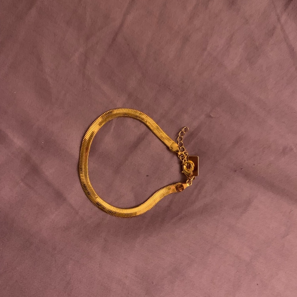 Simple Herringbone Chain bracelet